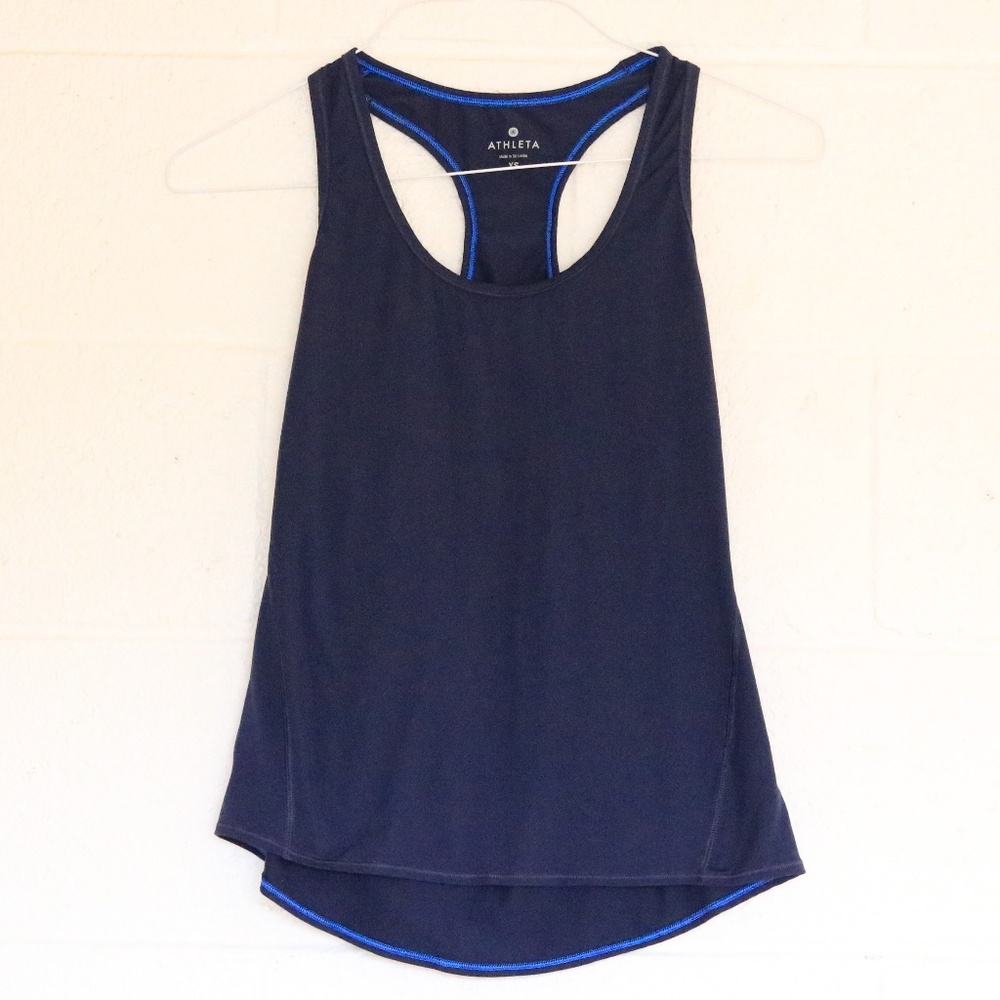 Athleta Navy Blue Athletic Tank Top